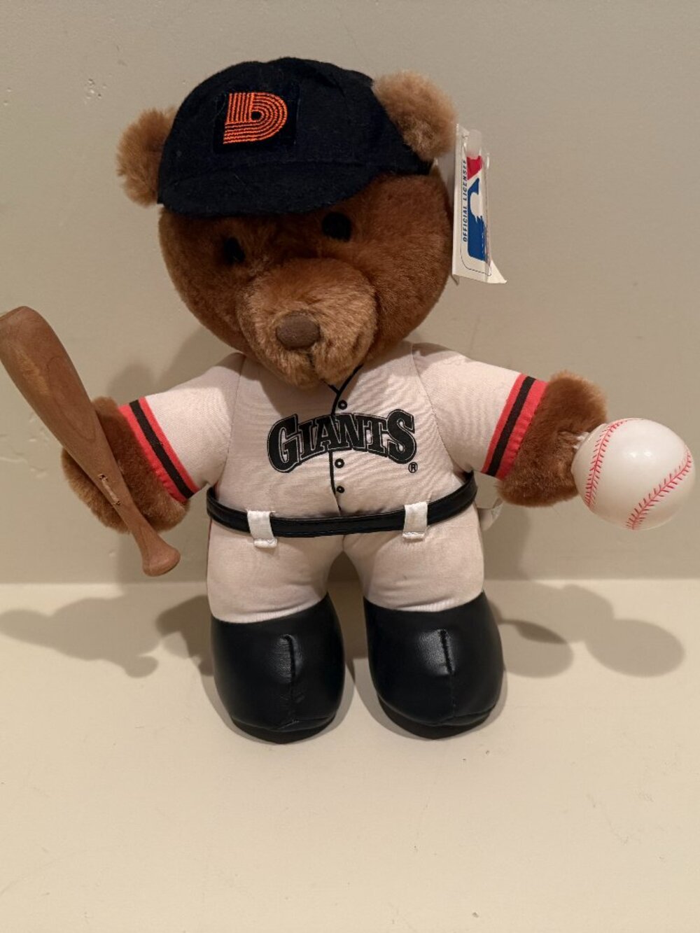 1987 Dankin San Francisco Giants Baseball Teddy Bear Official MLB
